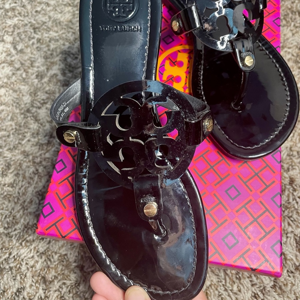 Tory Burch Authentic Miller Sandal Patent